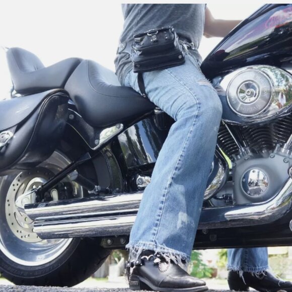 HANDS FREE BAG - ANTI THEFT-WEAR 8 WAYS - SOFT LEATHER - BROWN - LAST 1 - Picture 5 of 5